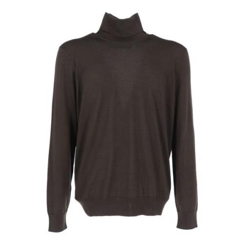 Ermenegildo Zegna Stilren Turtleneck Tröja Beige, Herr