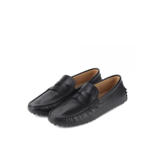 Tod's Stiliga Läderloafers för Män Black, Herr