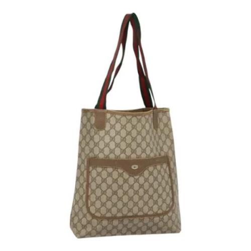 Gucci Vintage Pre-owned Laeder totevskor Beige, Dam