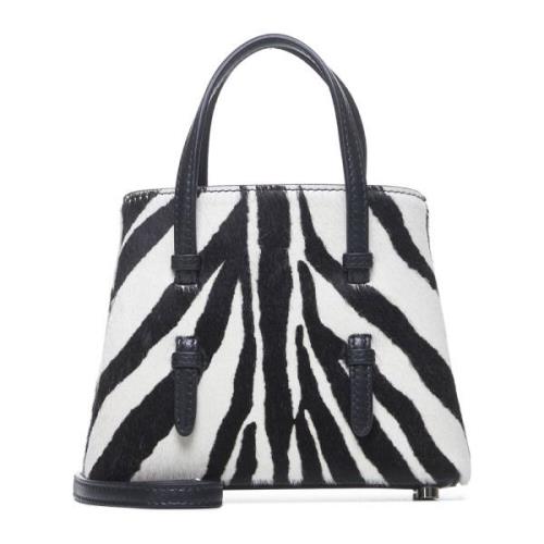 Alaïa Zebra Ponyskin Väska med Svart Läder Multicolor, Dam