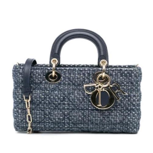 Dior Vintage Pre-owned Tyg dior-vskor Blue, Dam