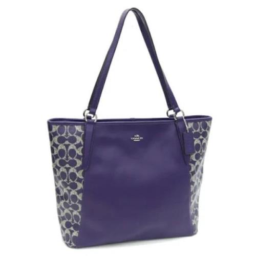 Coach Pre-owned Pre-owned Plast axelremsvskor Purple, Dam