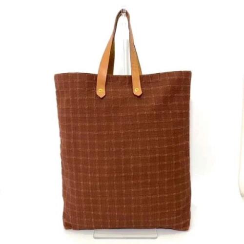 Hermès Vintage Pre-owned Canvas handvskor Brown, Dam