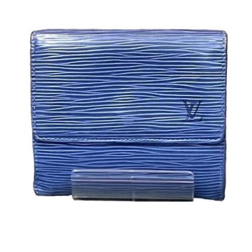 Louis Vuitton Vintage Pre-owned Laeder plnbcker Blue, Dam