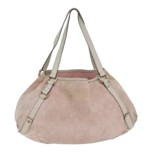 Gucci Vintage Pre-owned Canvas totevskor Pink, Dam