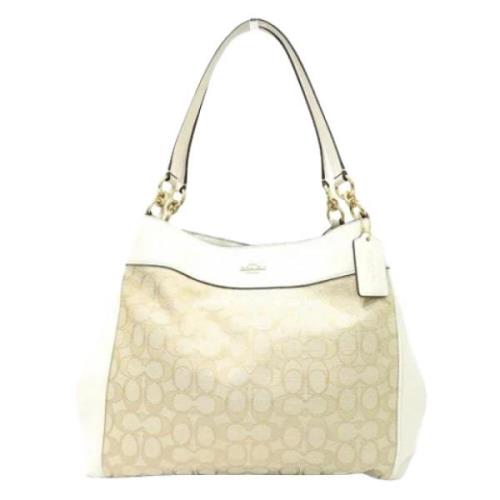 Coach Pre-owned Pre-owned Tyg handvskor Beige, Dam