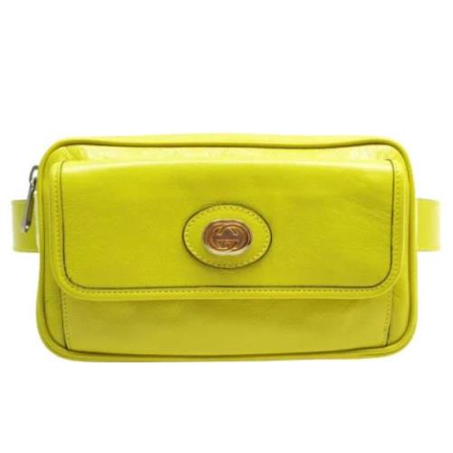 Gucci Vintage Pre-owned Laeder gucci-vskor Yellow, Dam