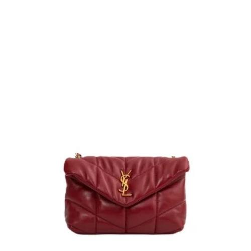 Yves Saint Laurent Vintage Pre-owned Laeder axelremsvskor Red, Dam