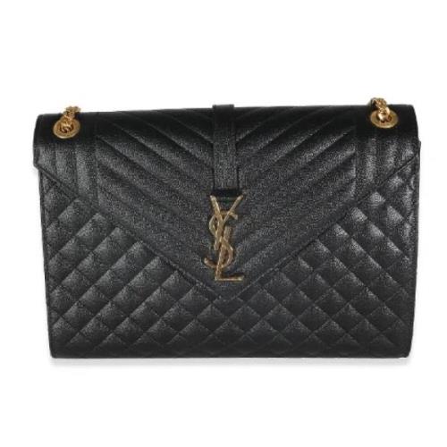 Yves Saint Laurent Vintage Pre-owned Laeder axelremsvskor Black, Dam