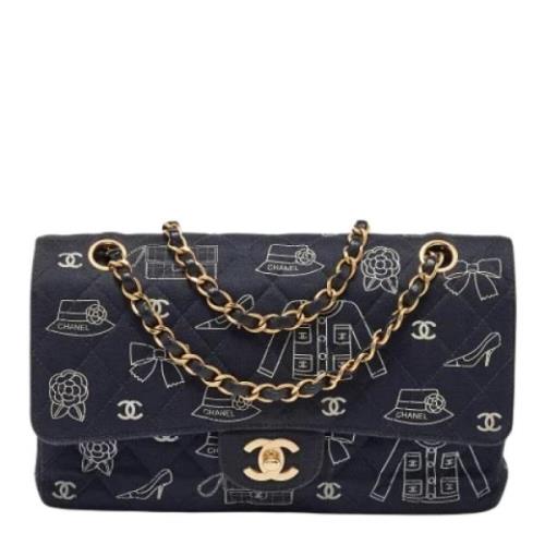 Chanel Vintage Pre-owned Tyg chanel-vskor Blue, Dam