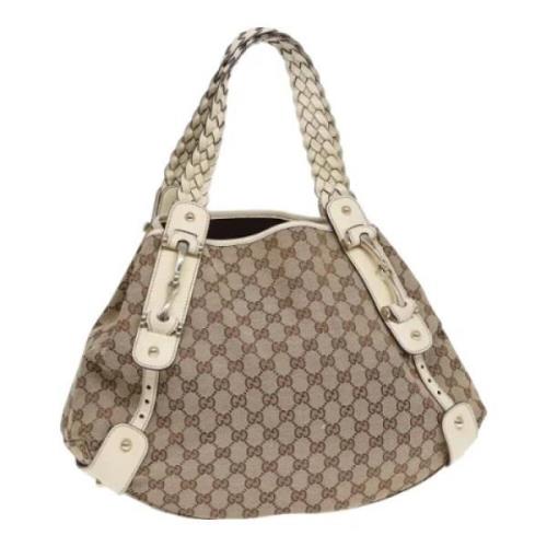 Gucci Vintage Pre-owned Canvas totevskor Beige, Dam