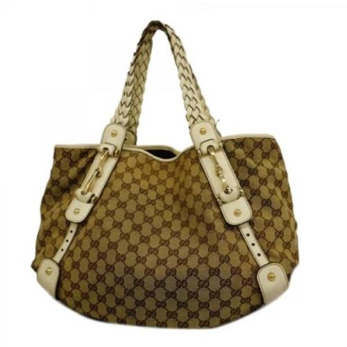 Gucci Vintage Pre-owned Canvas gucci-vskor Brown, Dam