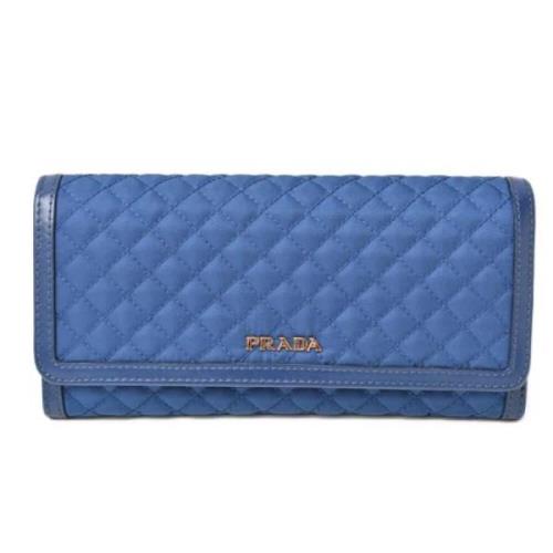 Prada Vintage Pre-owned Canvas plnbcker Blue, Dam