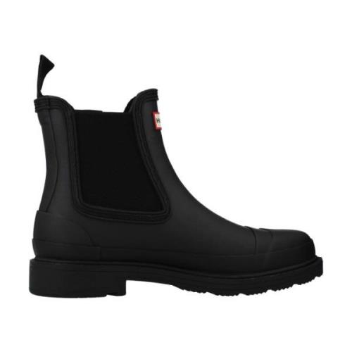 Hunter Chelsea Boots Black, Dam