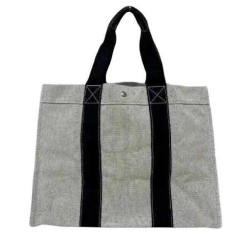 Hermès Vintage Pre-owned Canvas totevskor Gray, Dam