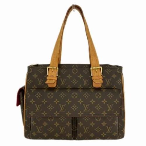 Louis Vuitton Vintage Pre-owned Canvas handvskor Brown, Dam