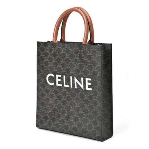 Celine Vintage Pre-owned Canvas handvskor Black, Dam