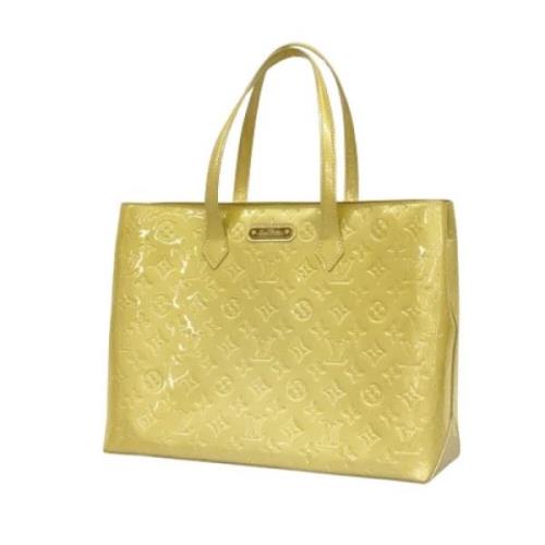 Louis Vuitton Vintage Pre-owned Laeder totevskor Yellow, Dam