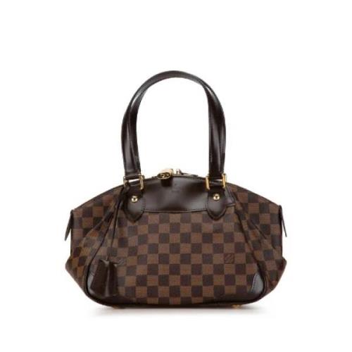 Louis Vuitton Vintage Pre-owned Canvas handvskor Brown, Dam