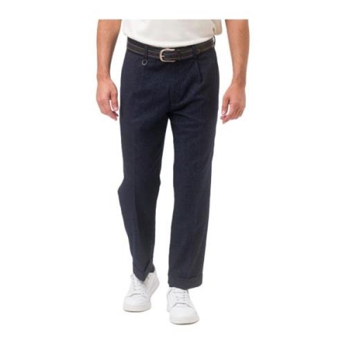 Paolo Pecora Denim Regular Fit Skräddarsydda Byxor Blue, Herr