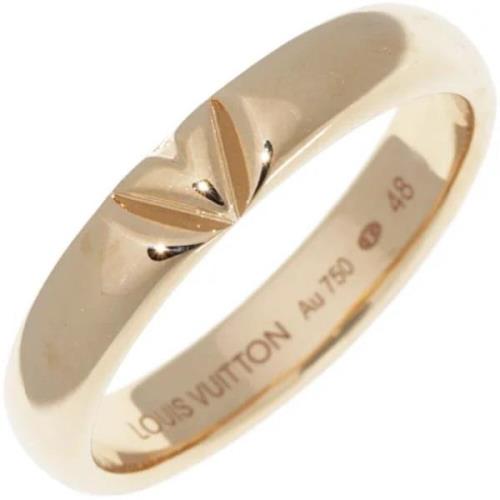 Louis Vuitton Vintage Pre-owned Metall ringar Yellow, Dam