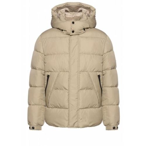 Boss Beige Huva Pufferjacka - H-Corbinian3 Beige, Herr