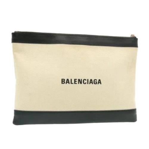 Balenciaga Vintage Pre-owned Canvas kuvertvskor Black, Dam