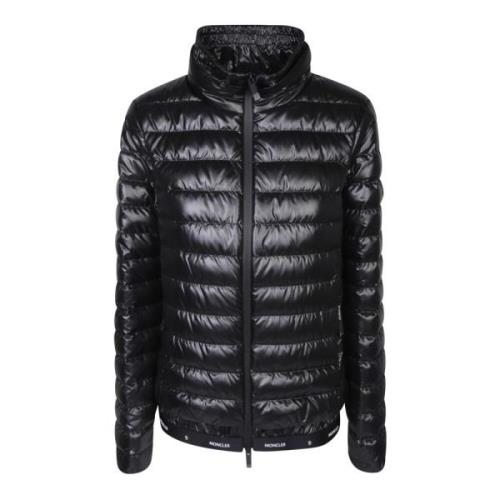 Moncler Lyxig Fjäderfodrad Dunjacka Black, Dam