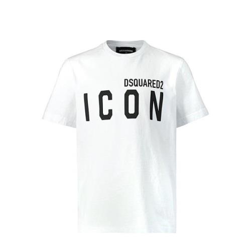 Dsquared2 Casual Bomull T-shirt för Män White, Herr