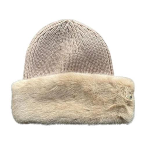 Guess Dam Beanie Mössa Beige, Dam