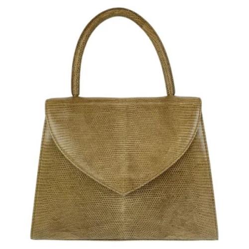 Yves Saint Laurent Vintage Pre-owned Laeder handvskor Beige, Dam