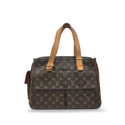 Louis Vuitton Vintage Pre-owned Canvas axelremsvskor Brown, Dam