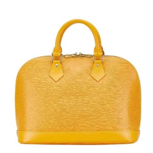 Louis Vuitton Vintage Pre-owned Laeder handvskor Yellow, Dam