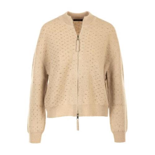 Seventy Kort kofta med dragkedja Beige, Dam