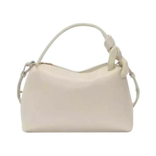 JW Anderson Beige Läder Corner Väska med Rem Beige, Dam