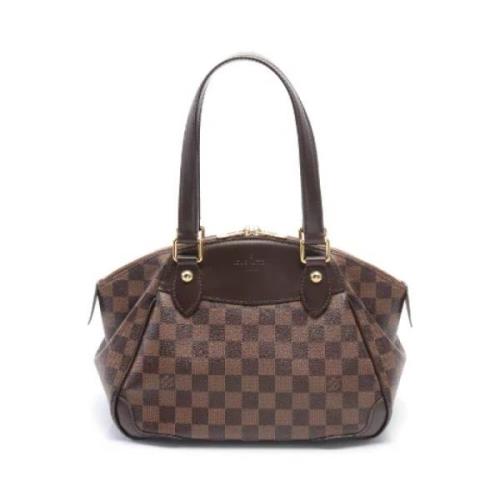 Louis Vuitton Vintage Pre-owned Canvas axelremsvskor Brown, Dam