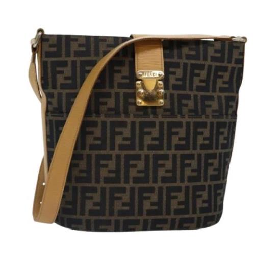 Fendi Vintage Pre-owned Canvas fendi-vskor Brown, Dam