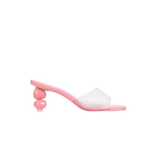 Cult Gaia Rosa Gigi Sandaler med Oregelbunden Klack Pink, Dam