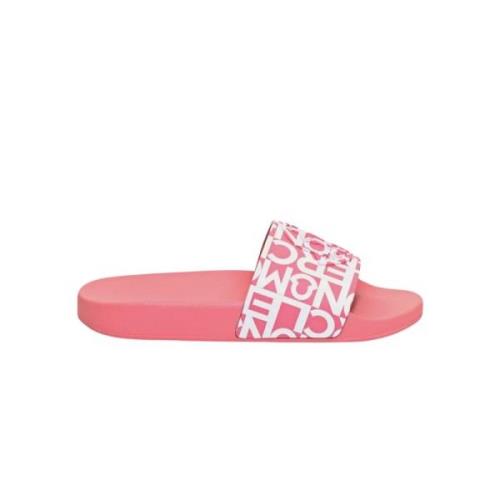 Moncler Rosa Jeanne Slides med Logo Pink, Dam