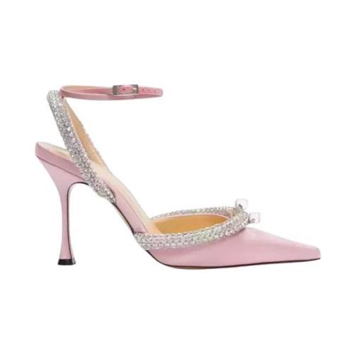 Mach & Mach Rosa kristall stiletthälar Pink, Dam