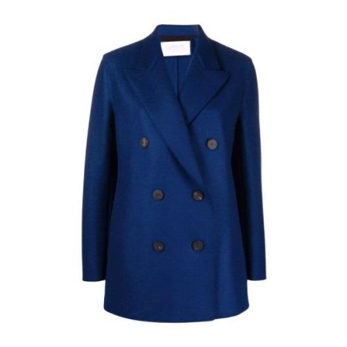 Harris Wharf London Oversized dubbelknäppt blazer Blue, Dam