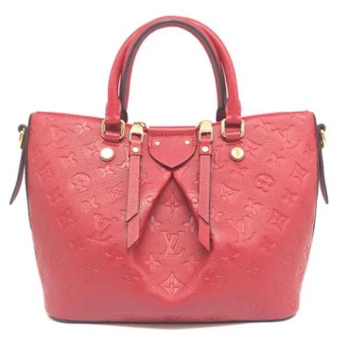 Louis Vuitton Vintage Pre-owned Canvas handvskor Red, Dam