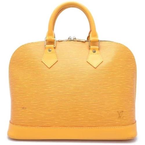 Louis Vuitton Vintage Pre-owned Laeder handvskor Yellow, Dam