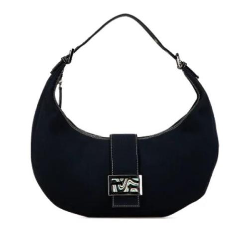 Fendi Vintage Pre-owned Canvas fendi-vskor Blue, Dam