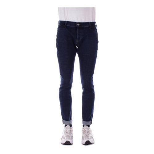 Dondup Slim Fit Denim Jeans med Logo Blue, Herr