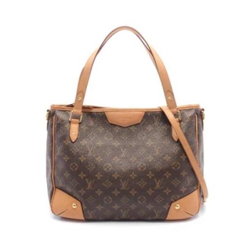 Louis Vuitton Vintage Pre-owned Canvas axelremsvskor Brown, Dam