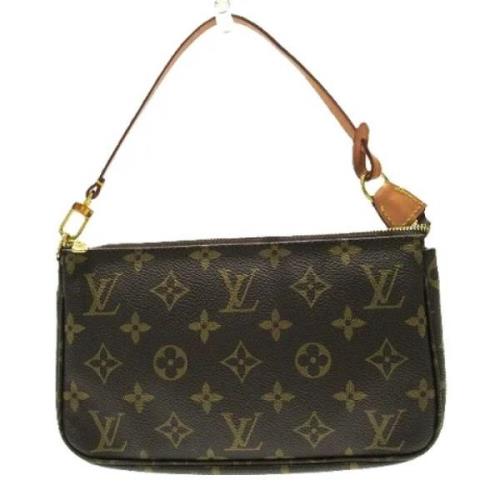 Louis Vuitton Vintage Pre-owned Canvas handvskor Brown, Dam