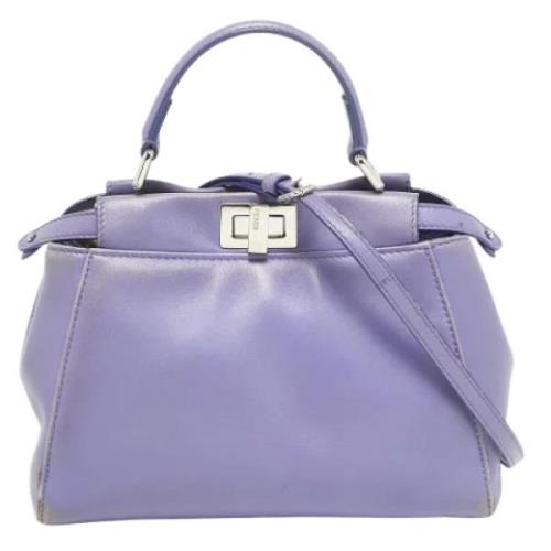 Fendi Vintage Pre-owned Laeder fendi-vskor Purple, Dam