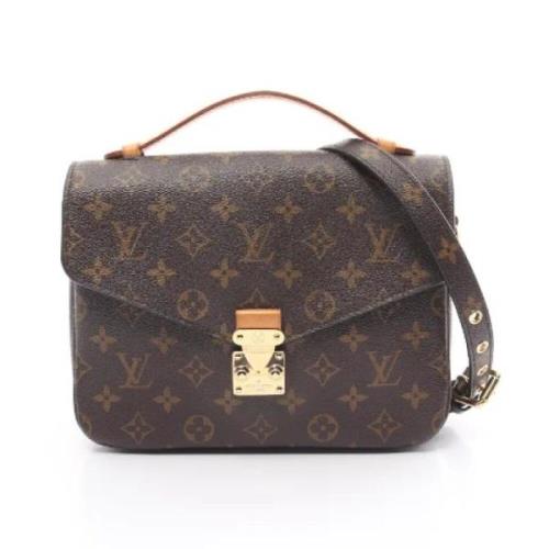 Louis Vuitton Vintage Pre-owned Canvas handvskor Brown, Dam