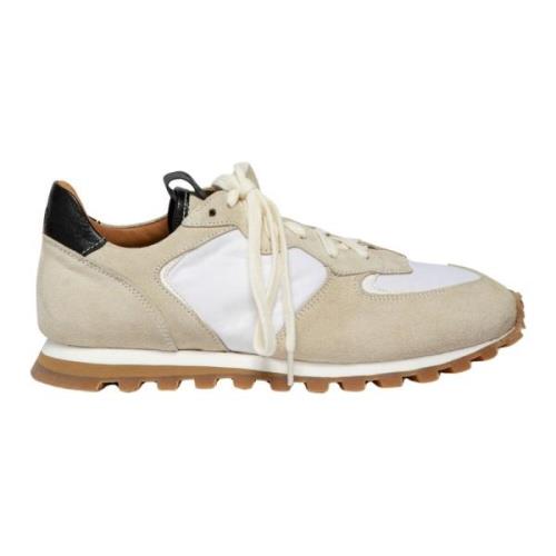 Elia Maurizi Taupe Mocka Runner med Kalvskinn Beige, Dam